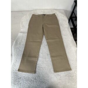 New Gloria Vanderbilt Amanda Classic Tapered Khaki Pants Size 14 Short 34x29